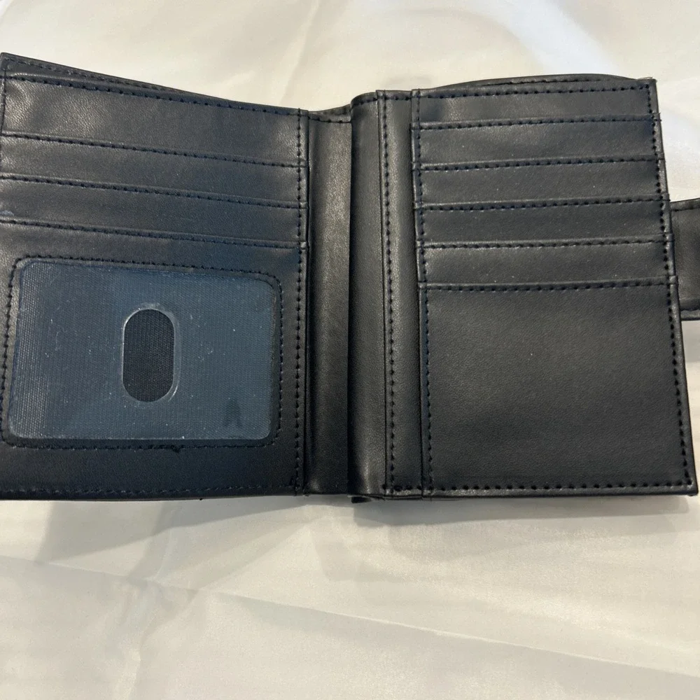Buxton Heiress Black Double Cardex Wallet‎ Coin Purse